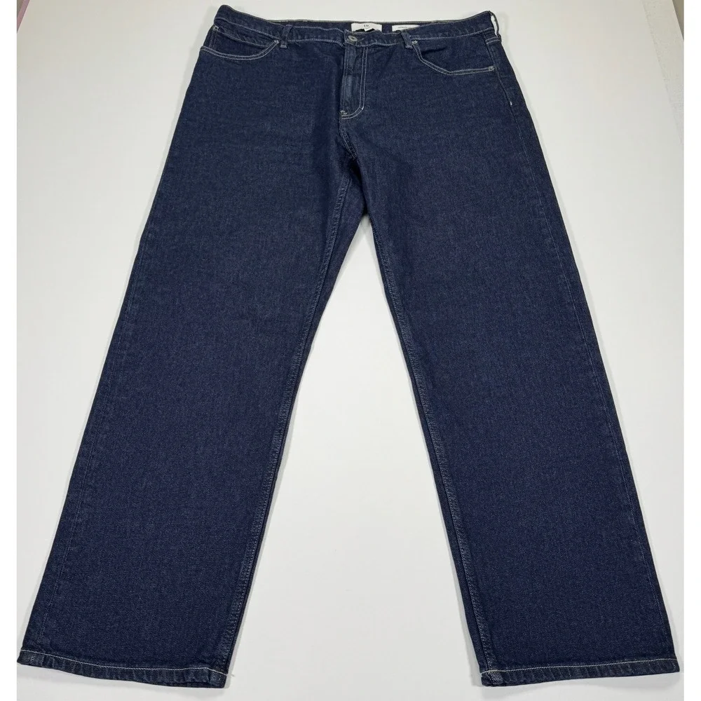 Banana Republic Authentic Straight Jeans Mens 40x32 Dark Rinse Blue Denim Preppy
